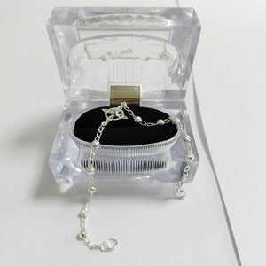 PULSERA TEJIDO ESPECIAL PLATA .925 18 CM 2.9 GR (NUEVO)