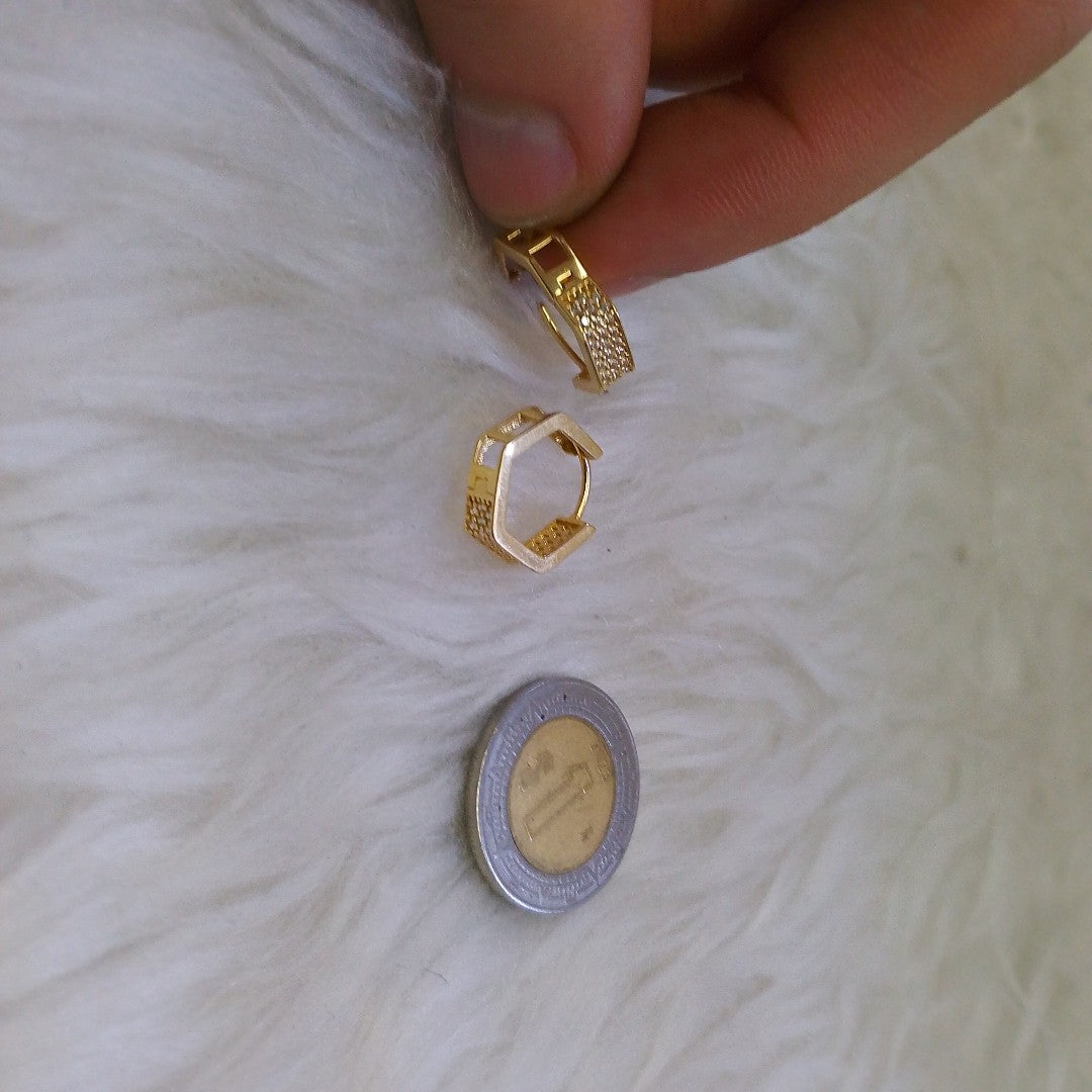 ARRACADAS PAR ORO 14 K 2.1 GRMS (SEMINUEVO)
