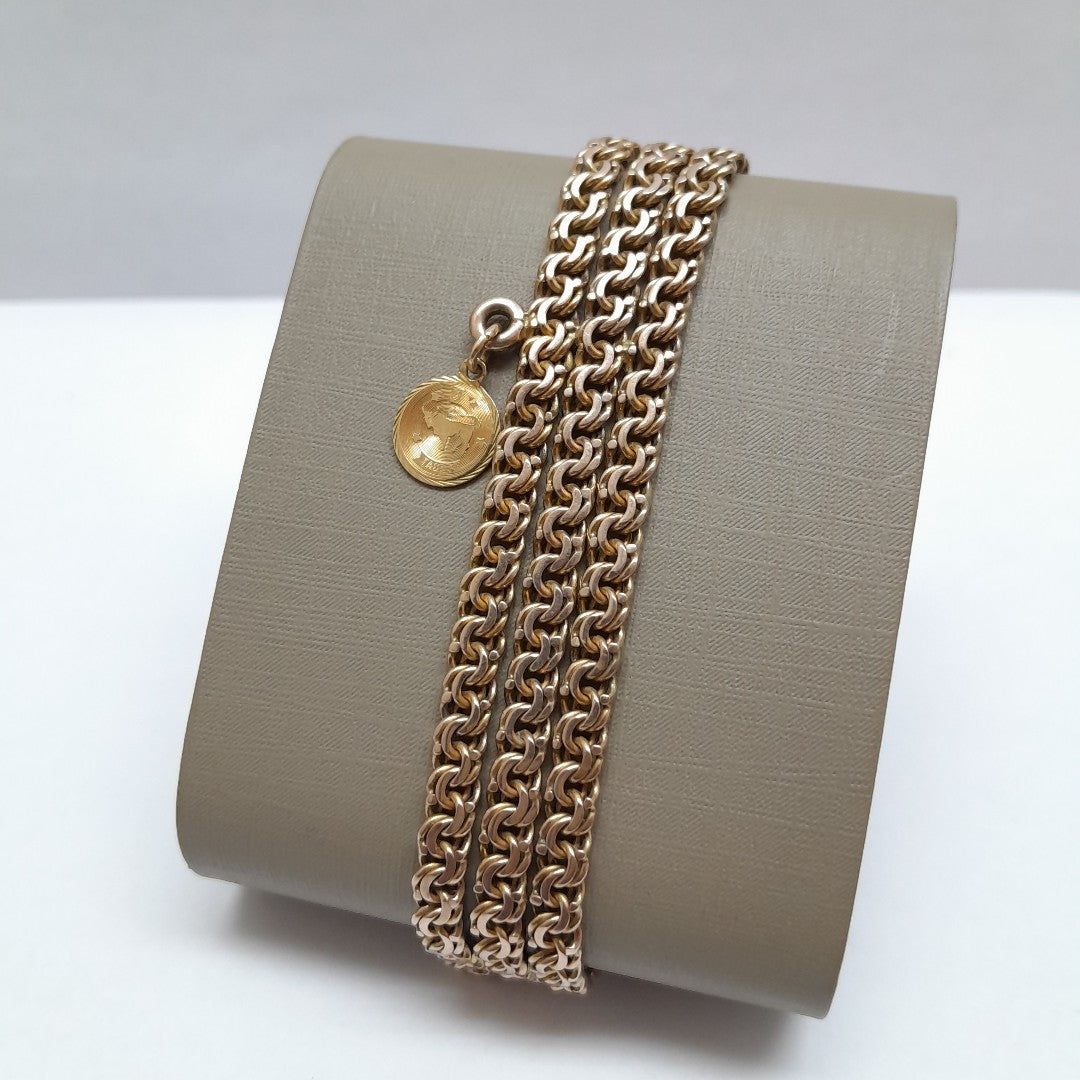 DIJE, PULSERA ORO 14 K 30.2 GRMS (SEMINUEVO)