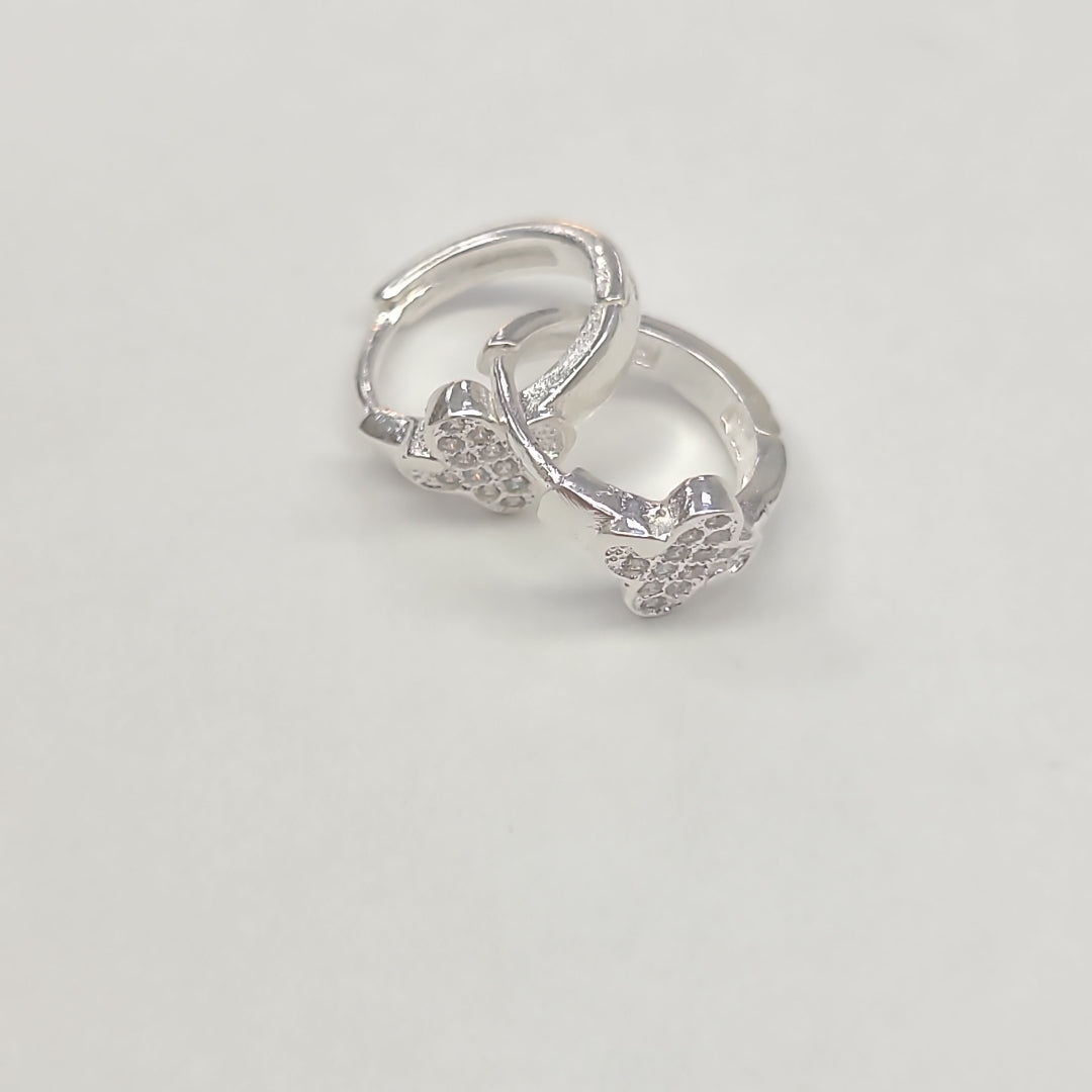 ARRACADAS C/CIRCONIAS PLATA .925 1.9 GR (NUEVO)