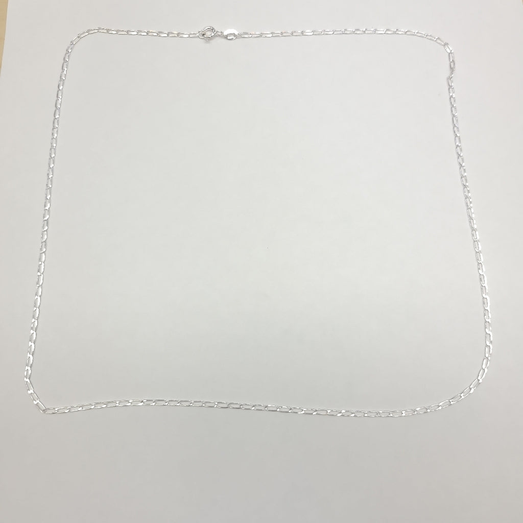 CADENA TEJIDO ESLABONES PLATA .925 60 CM 2.9 GR (NUEVO)