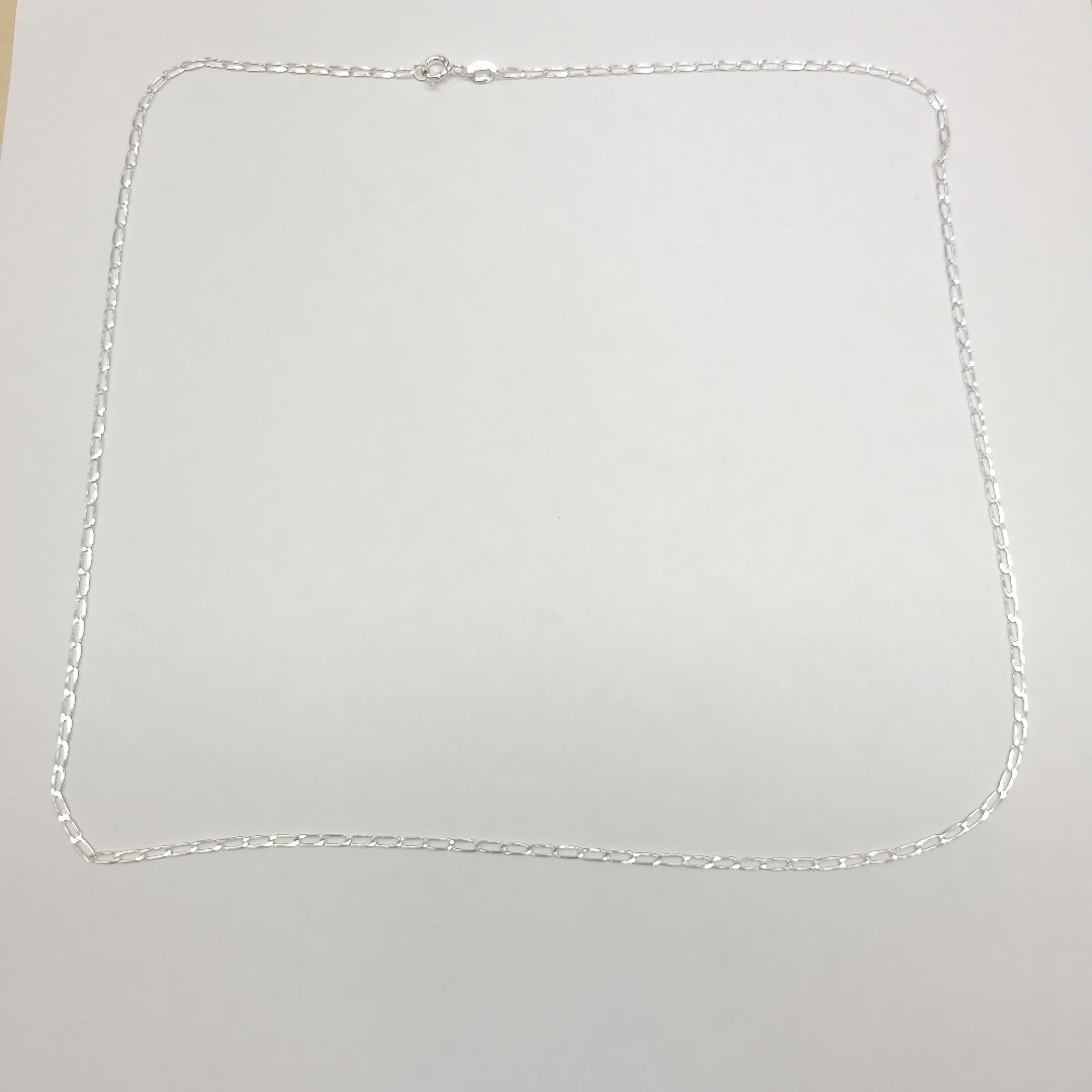 CADENA TEJIDO ESLABONES PLATA .925 60 CM 2.9 GR (NUEVO)