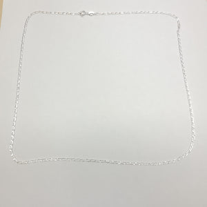 CADENA TEJIDO ESLABONES PLATA .925 60 CM 2.9 GR (NUEVO)
