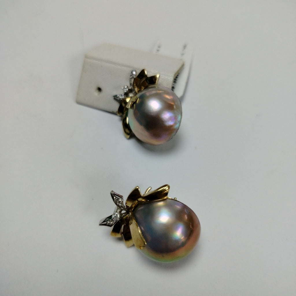 ARETES PAR ORO 14 K 15,70 GRMS (SEMINUEVO)