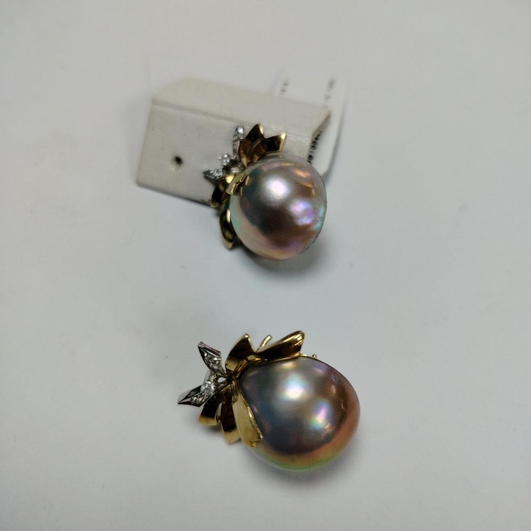 ARETES PAR ORO 14 K 15,70 GRMS (SEMINUEVO)