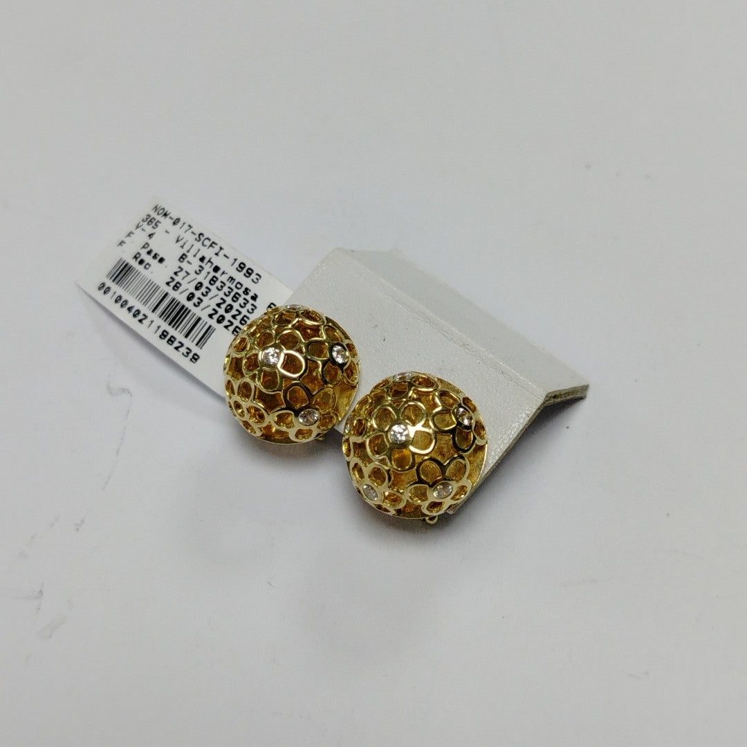 ARETES PAR ORO 14 K 6,00 GRMS (SEMINUEVO)