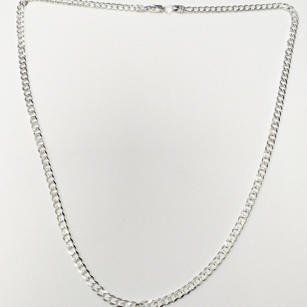 CADENA TEJIDO BARBADO PLATA .925 55 CM 12 GR (NUEVO)