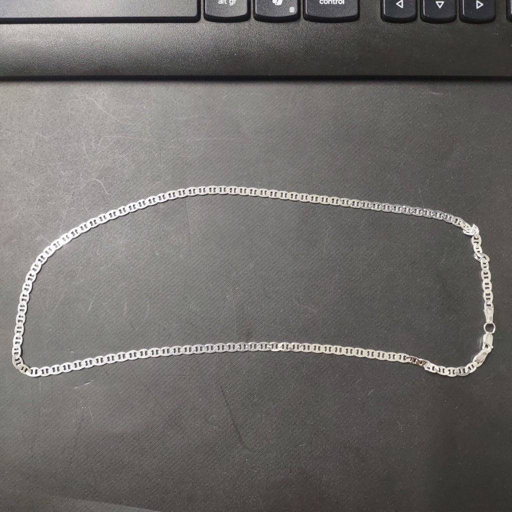 CADENA TEJIDO GUCHI PLATA .925 55 CM 12.6 GR (NUEVO)