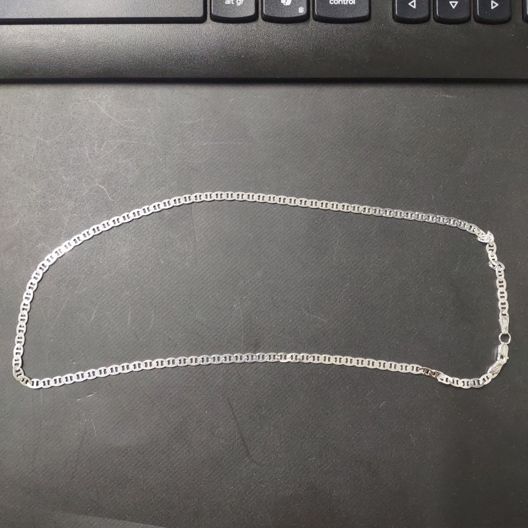 CADENA TEJIDO GUCHI PLATA .925 55 CM 12.6 GR (NUEVO)