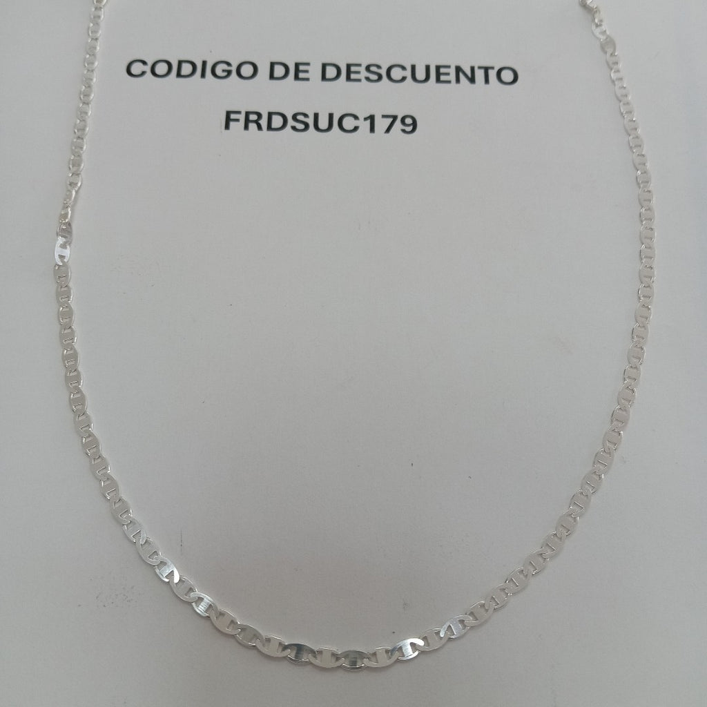 CADENA TEJIDO GUCHI PLATA .925 55 CM 8.5 GR (NUEVO)