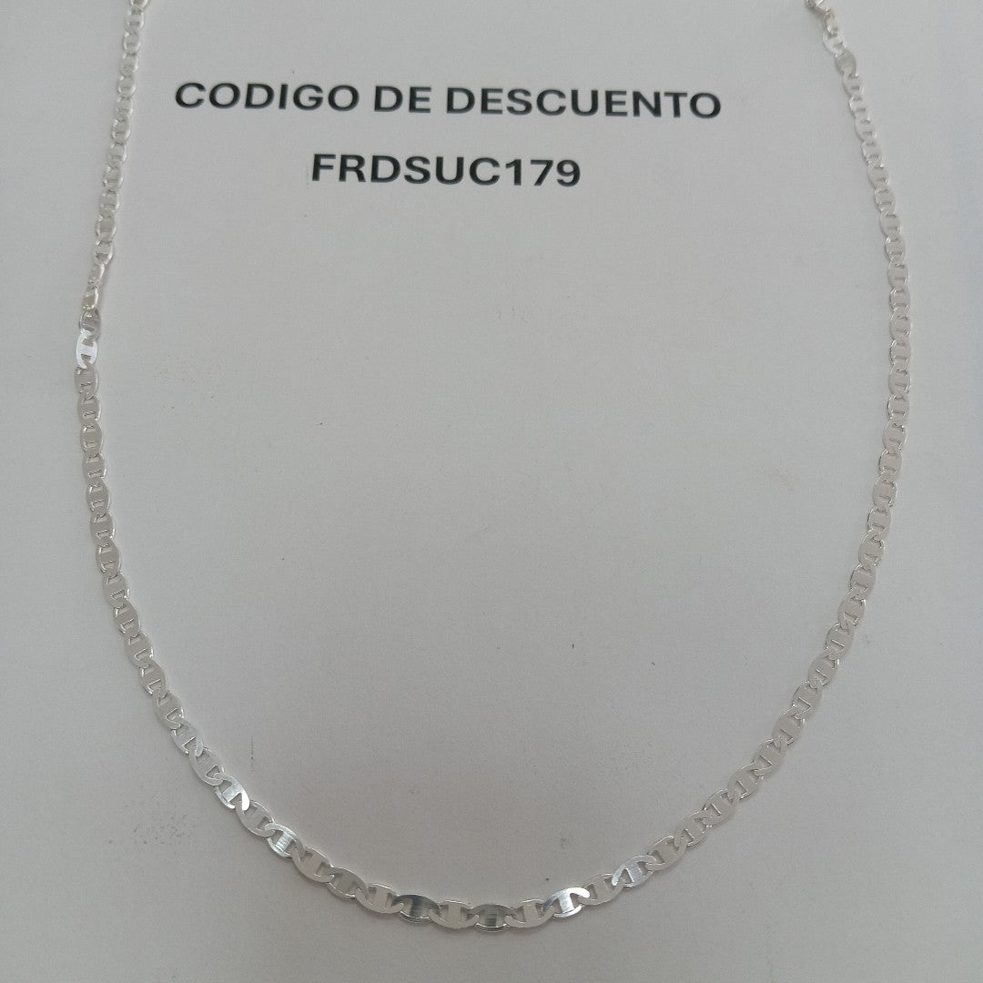 CADENA TEJIDO GUCHI PLATA .925 55 CM 8.5 GR (NUEVO)