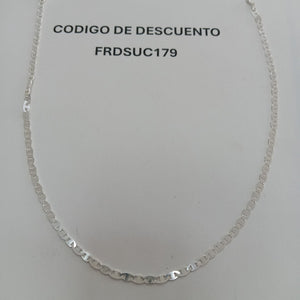 CADENA TEJIDO GUCHI PLATA .925 55 CM 8.5 GR (NUEVO)