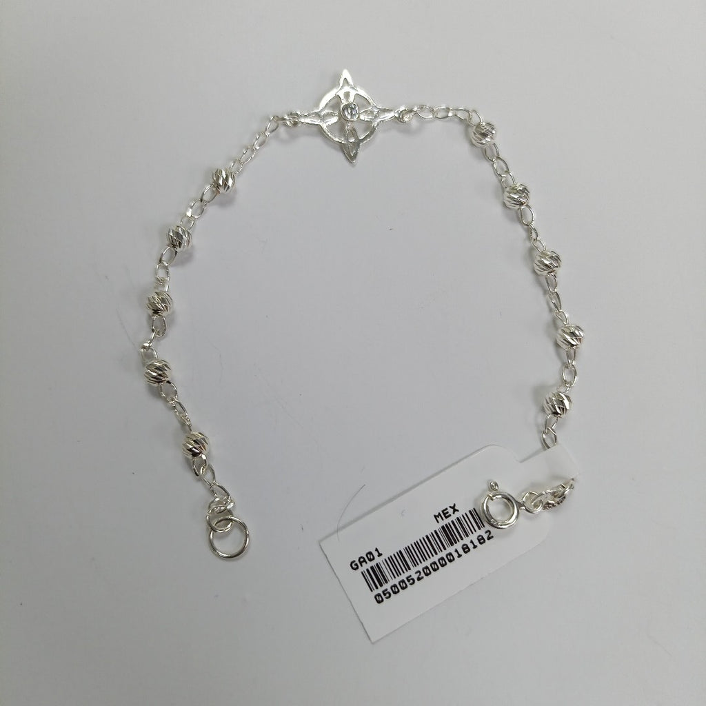 PULSERA TEJIDO ESPECIAL PLATA .925 18 CM 2.9 GR (NUEVO)