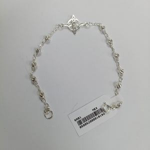 PULSERA TEJIDO ESPECIAL PLATA .925 18 CM 2.9 GR (NUEVO)