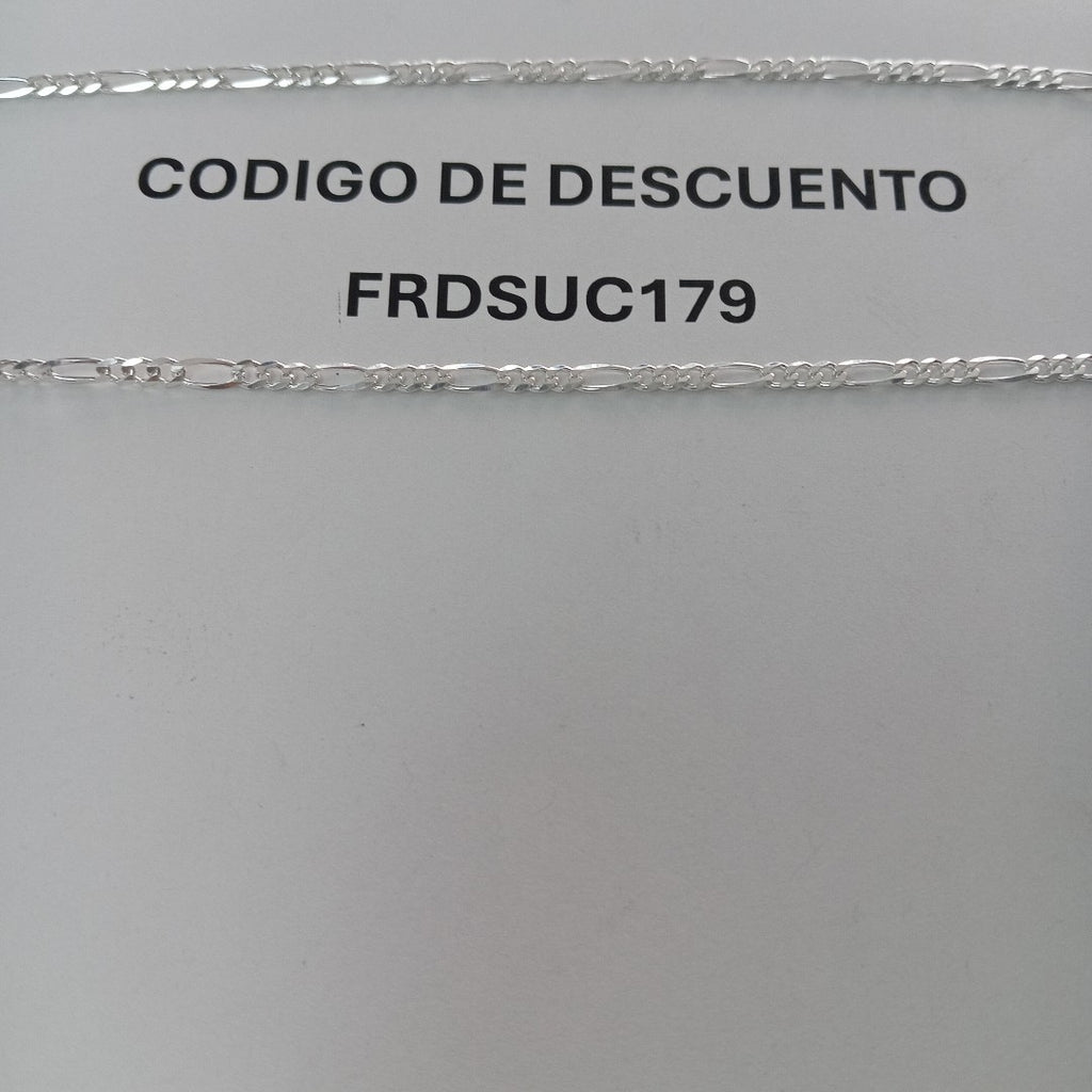 CADENA TEJIDO 3X1 PLATA .925 50 CM 7 GR (NUEVO)