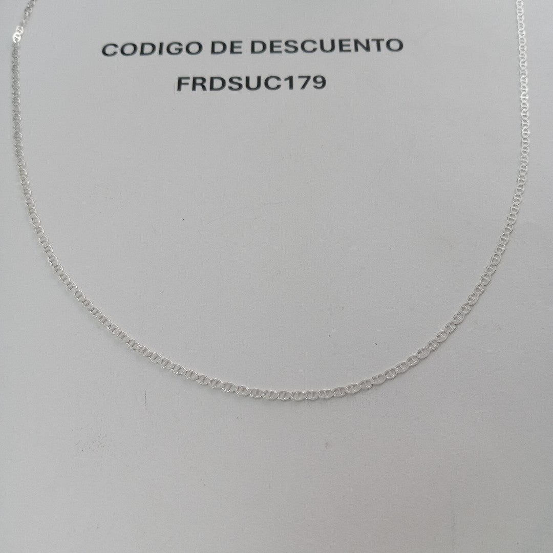 CADENA TEJIDO GUCHI PLATA .925 60 CM 3.7 GR (NUEVO)