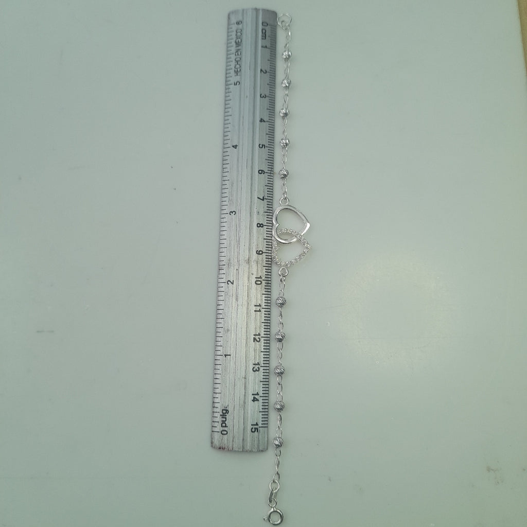 PULSERA TEJIDO TEJIDO ESPECIAL PLATA .925 18 CM 4.1 GR (NUEVO)