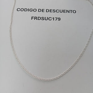 CADENA TEJIDO ESLABONES PLATA .925 50 CM 3.5 GR (NUEVO)