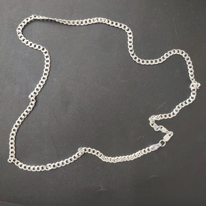 CADENA TEJIDO BARBADO PLATA .925 55 CM 11.9 GR (NUEVO)