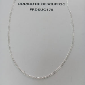 CADENA TEJIDO BARBADO PLATA .925 55 CM 5.3 GR (NUEVO)
