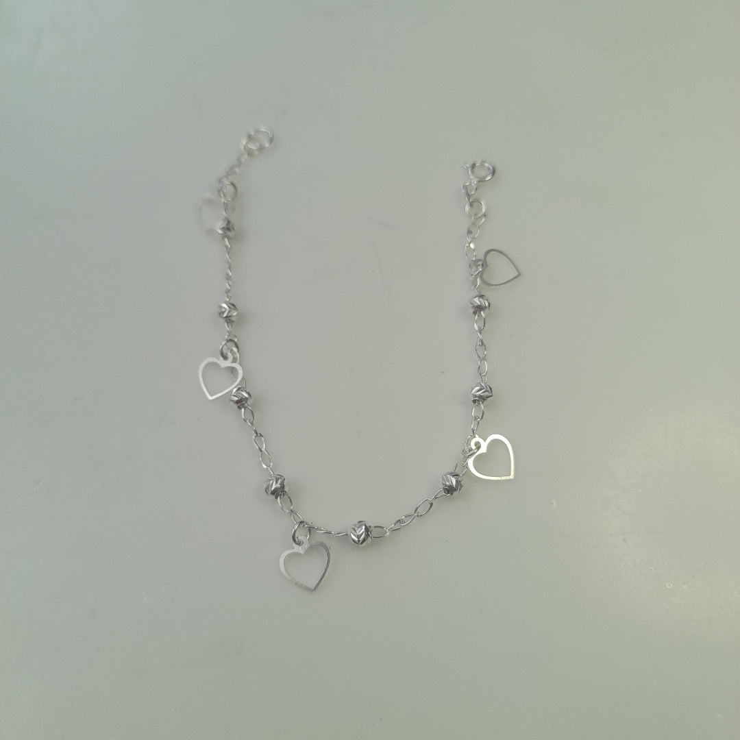 PULSERA TEJIDO ESPECIAL PLATA .925 18 CM 2.6 GR (NUEVO)
