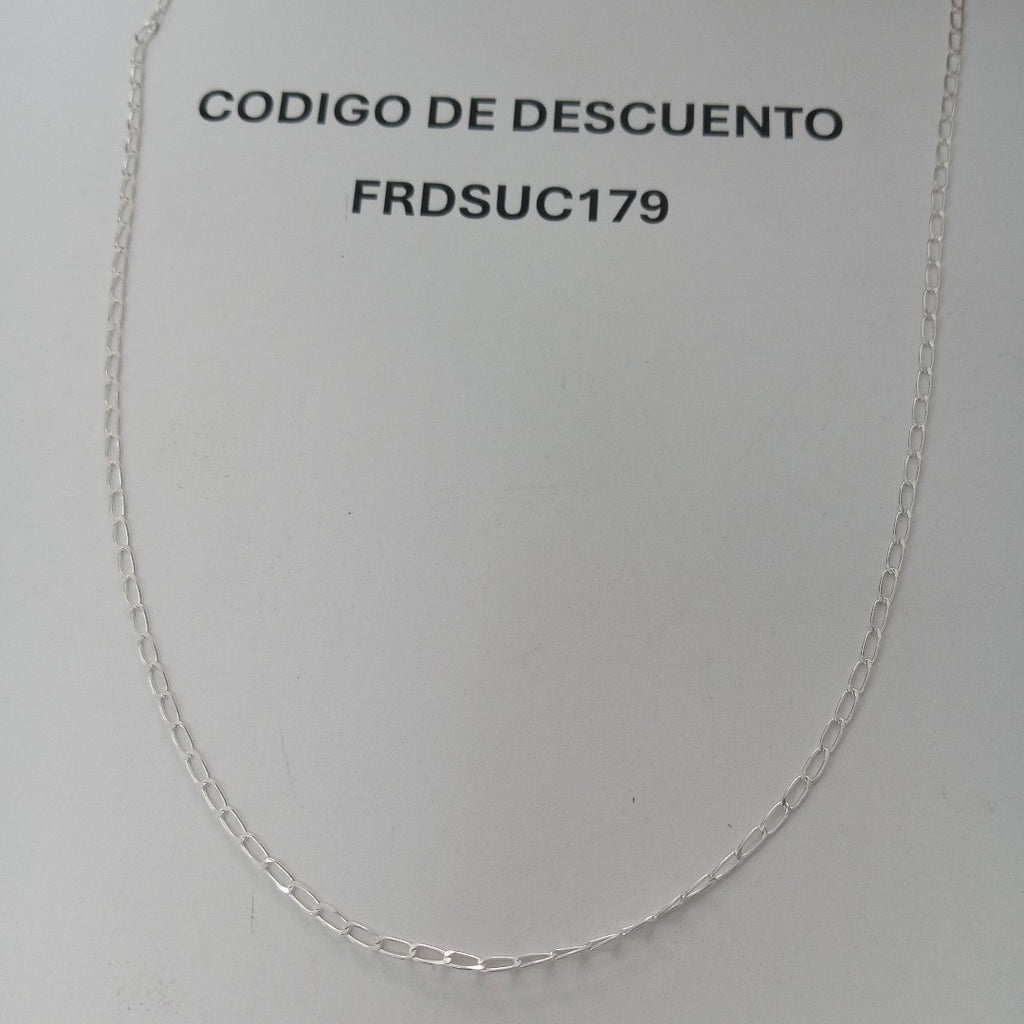 CADENA TEJIDO ESLABONES PLATA .925 50 CM 2.6 GR (NUEVO)