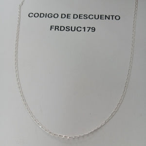 CADENA TEJIDO ESLABONES PLATA .925 50 CM 2.6 GR (NUEVO)