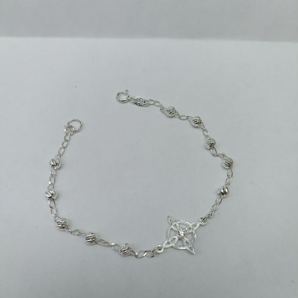PULSERA TEJIDO ESPECIAL PLATA .925 18 CM 2.9 GR (NUEVO)