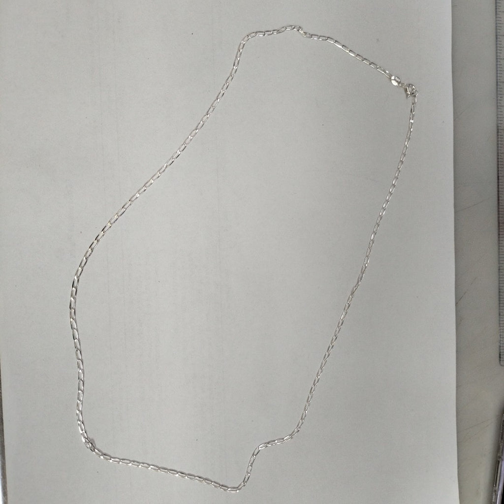CADENA TEJIDO ESLABONES PLATA .925 60 CM 2.9 GR (NUEVO)