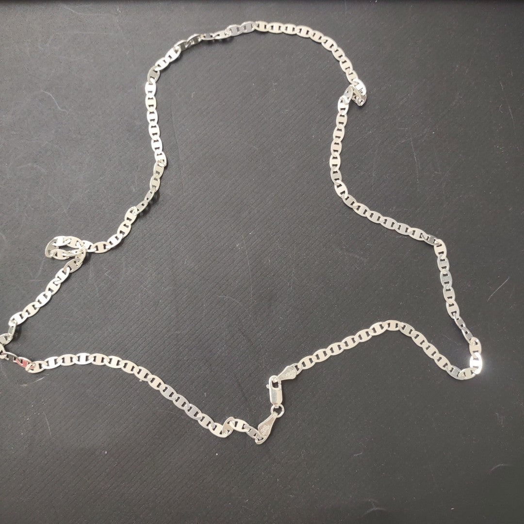CADENA TEJIDO GUCHI PLATA .925 55 CM 8.6 GR (NUEVO)