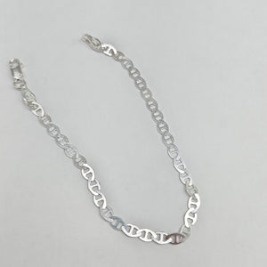PULSERA TEJIDO GUCHI PLATA .925 18 CM 2.7 GR (NUEVO)