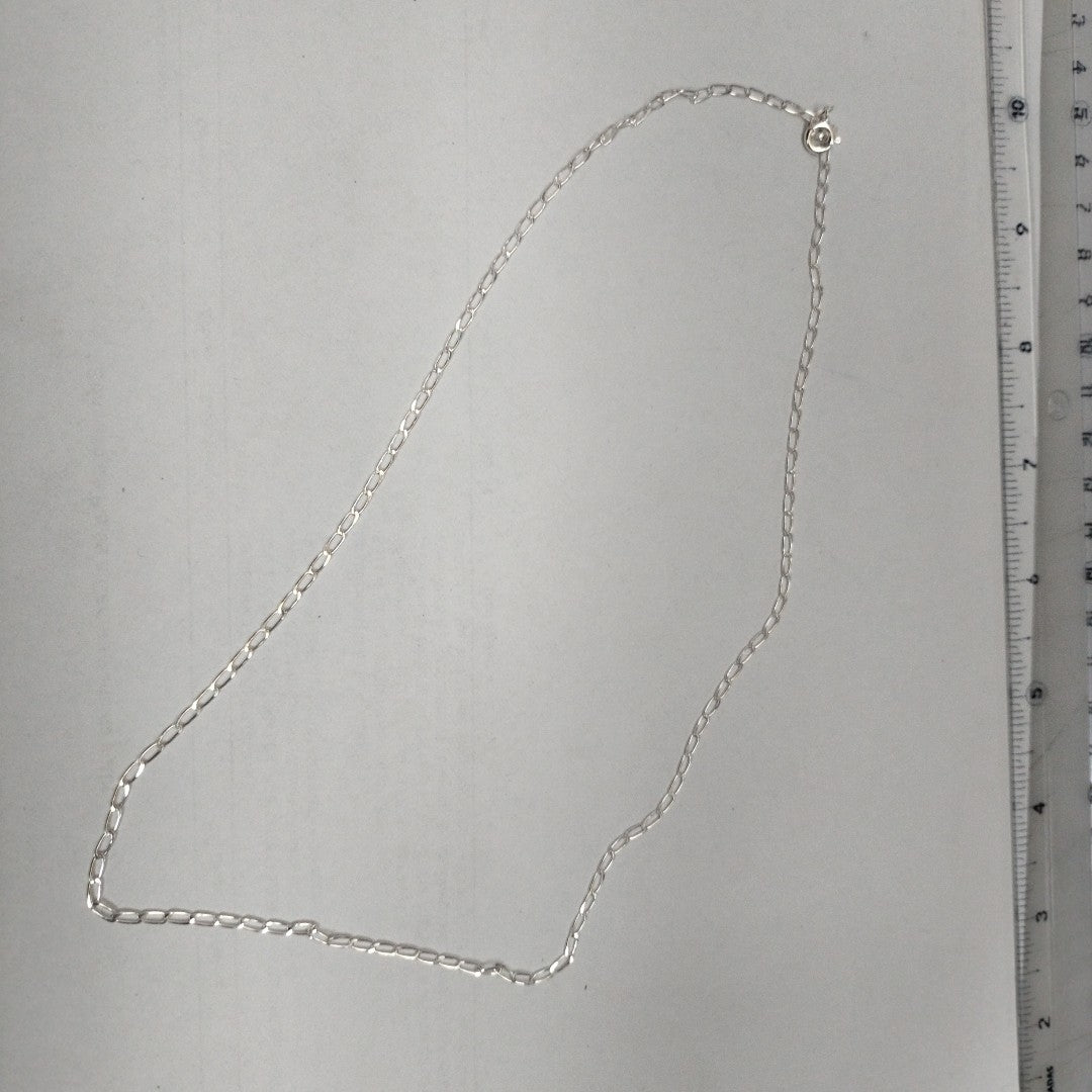 CADENA TEJIDO ESLABONES PLATA .925 50 CM 2.7 GR (NUEVO)
