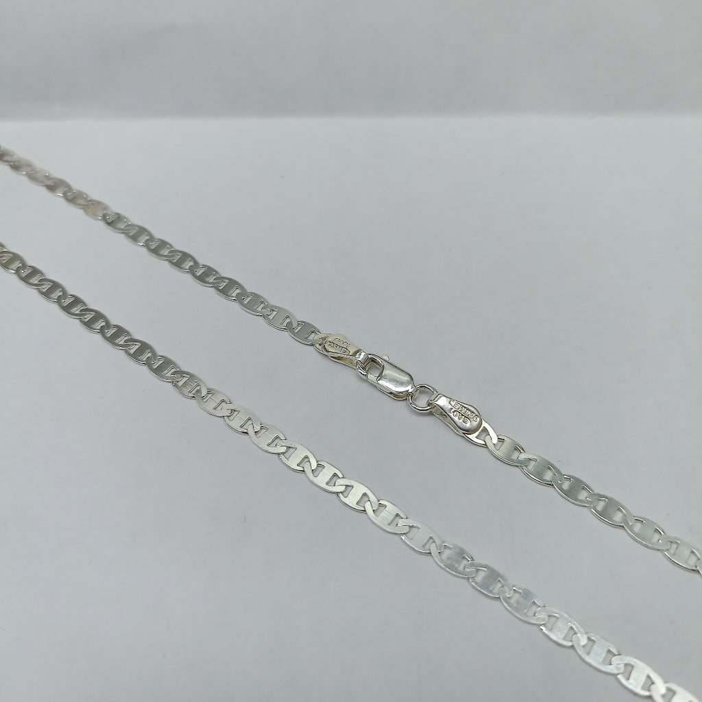 CADENA TEJIDO GUCHI PLATA .925 55 CM 8.3 GR (NUEVO)