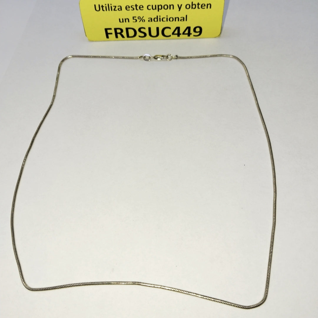 GARGANTILLA ORO, ORO BLANCO 14 K 4 GRMS (SEMINUEVO)