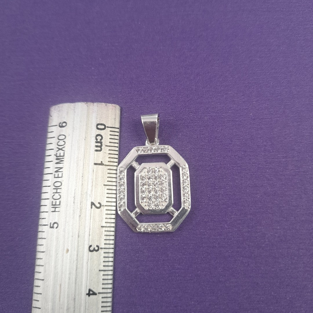 DIJE C/CIRCONIAS PLATA .925 3.4 GR (NUEVO)