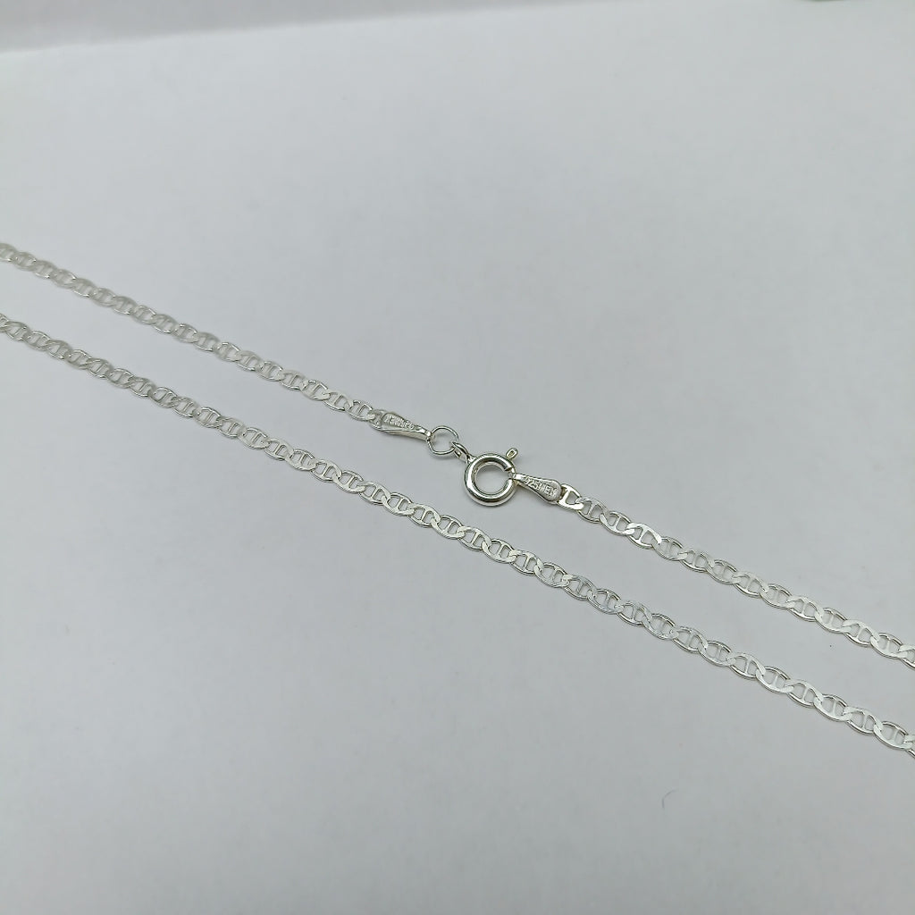 CADENA TEJIDO GUCHI PLATA .925 60 CM 3.9 GR (NUEVO)