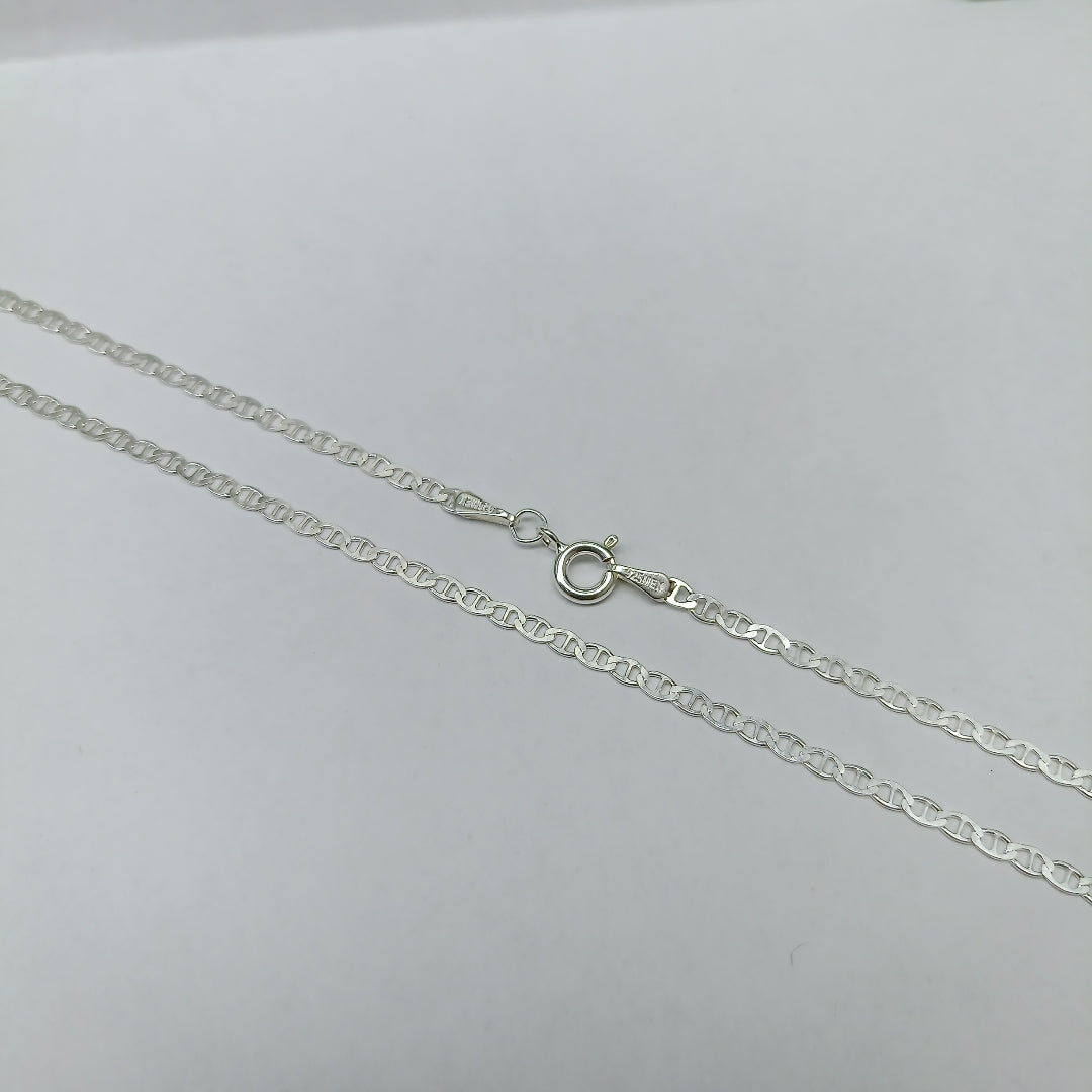CADENA TEJIDO GUCHI PLATA .925 60 CM 3.9 GR (NUEVO)