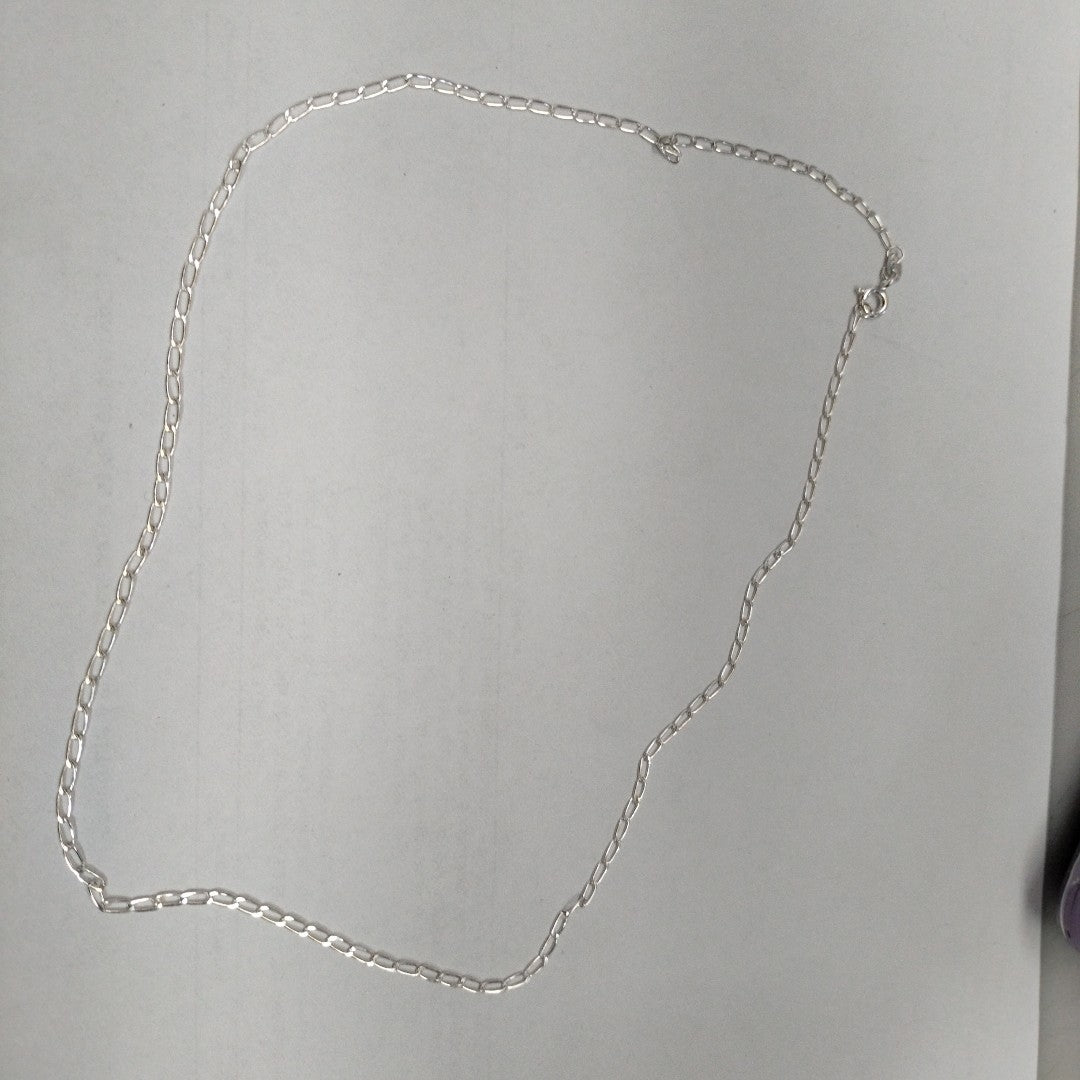 CADENA TEJIDO ESLABONES PLATA .925 50 CM 2.7 GR (NUEVO)