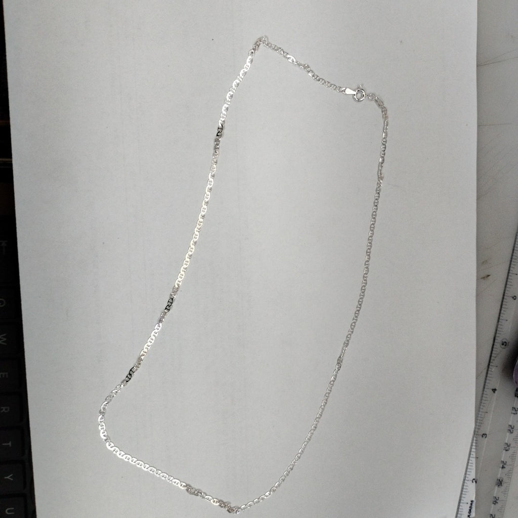 CADENA TEJIDO GUCHI PLATA .925 55 CM 3.5 GR (NUEVO)