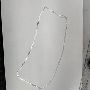 CADENA TEJIDO GUCHI PLATA .925 55 CM 3.5 GR (NUEVO)