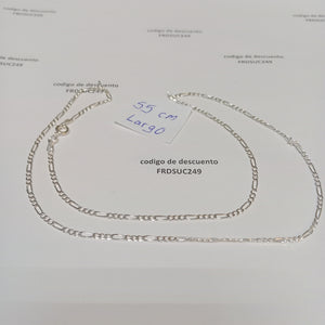 CADENA TEJIDO 3X1 PLATA .925 55 CM 4.3 GR (NUEVO)