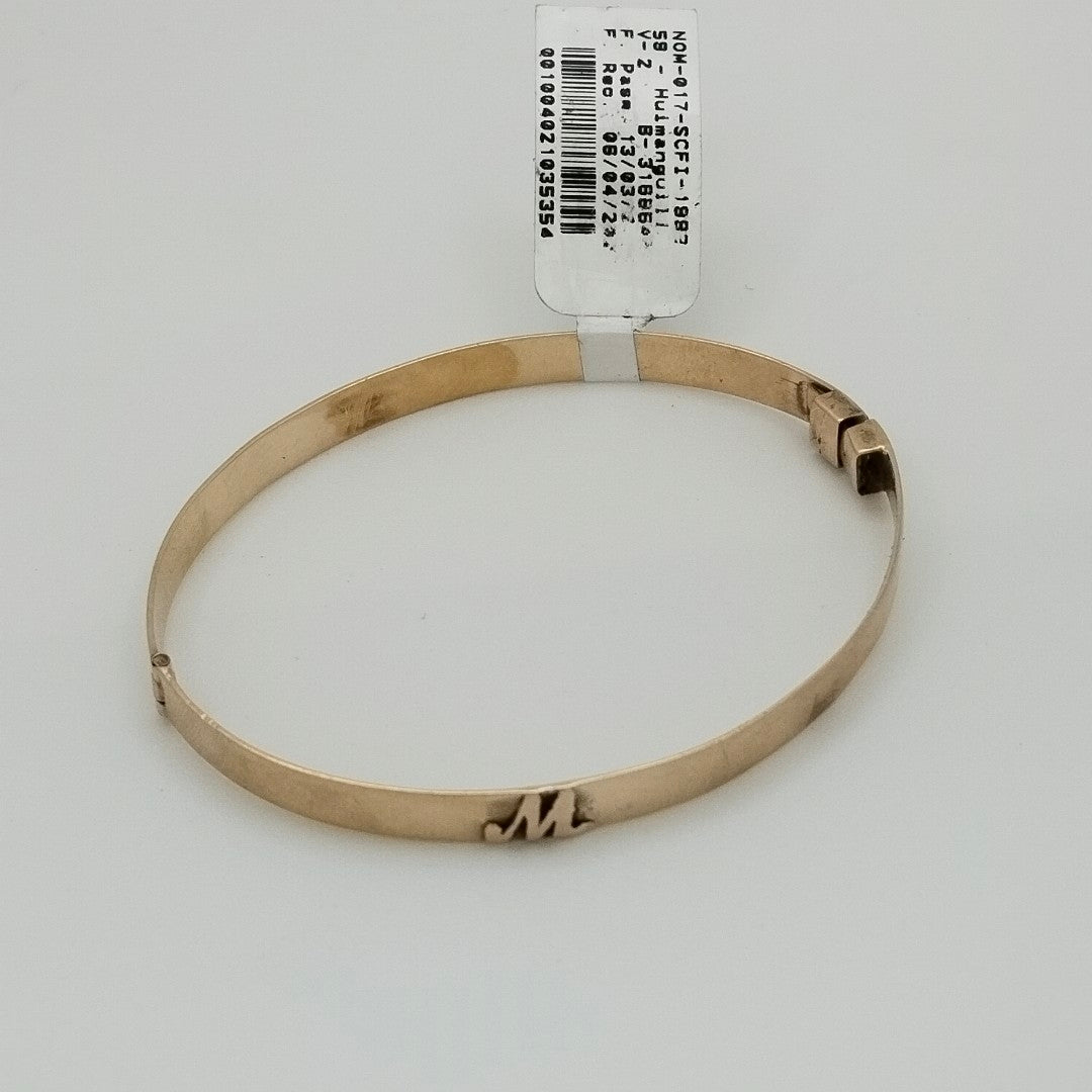PULSERA RIGIDA ORO 14 K 9.4 GRMS (SEMINUEVO)