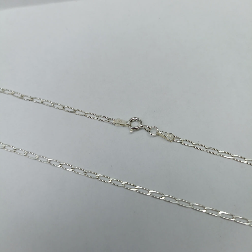 CADENA TEJIDO ESLABONES PLATA .925 55 CM 2.7 GR (NUEVO)