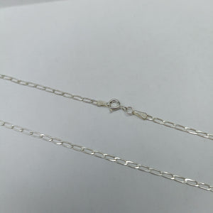 CADENA TEJIDO ESLABONES PLATA .925 55 CM 2.7 GR (NUEVO)