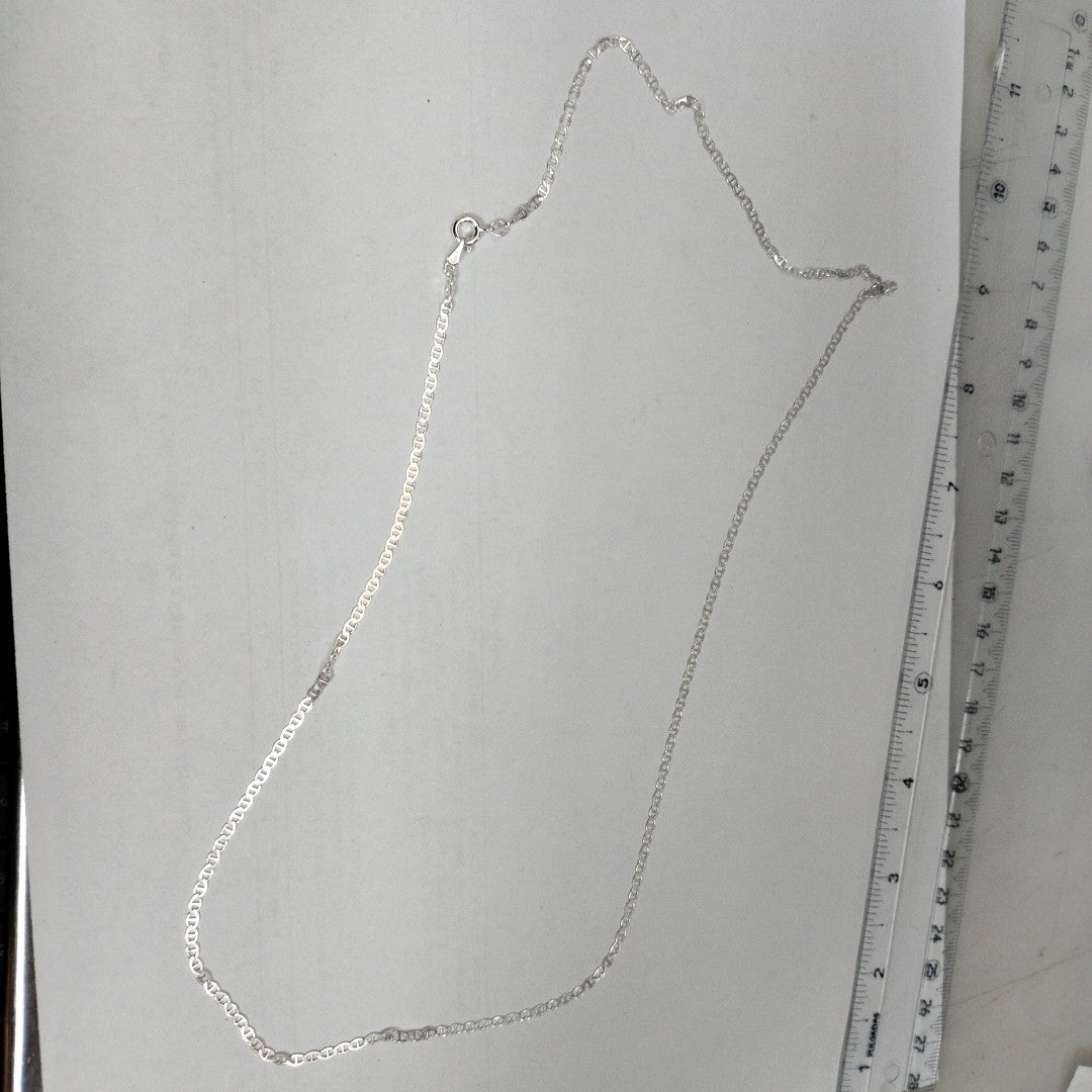 CADENA TEJIDO GUCHI PLATA .925 60 CM 3.7 GR (NUEVO)