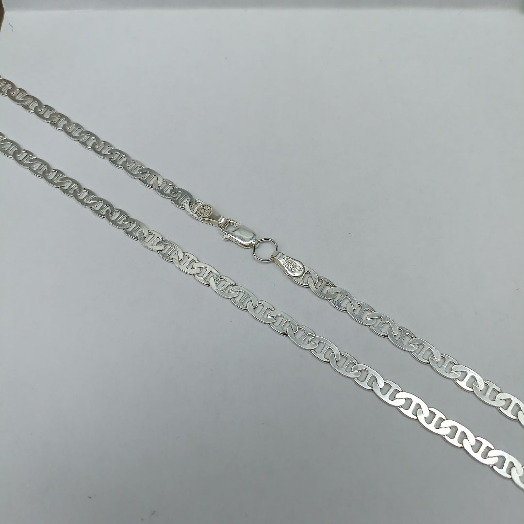 CADENA TEJIDO GUCHI PLATA .925 55 CM 12.7 GR (NUEVO)