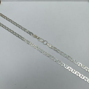 CADENA TEJIDO GUCHI PLATA .925 55 CM 12.7 GR (NUEVO)