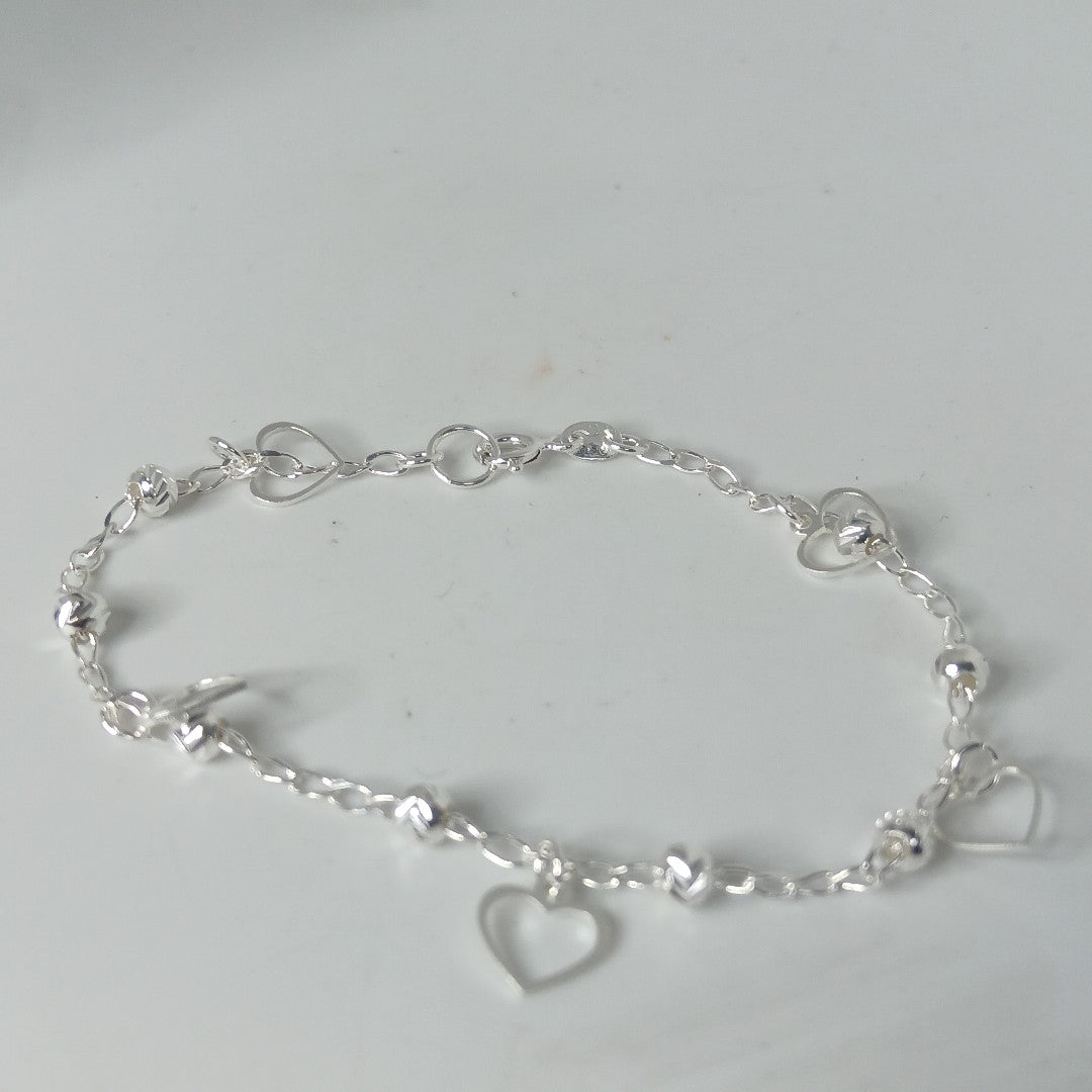 PULSERA TEJIDO ESPECIAL PLATA .925 18 CM 2.7 GR (NUEVO)