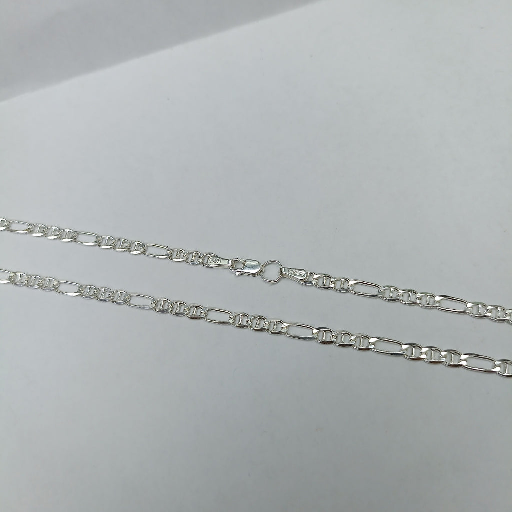 CADENA TEJIDO MARINERO PLATA .925 55 CM 7.8 GR (NUEVO)