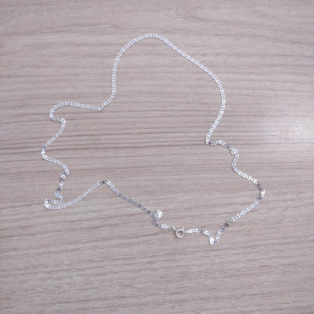 CADENA TEJIDO ESPEJO PLATA .925 55 CM 3.8 GR (NUEVO)